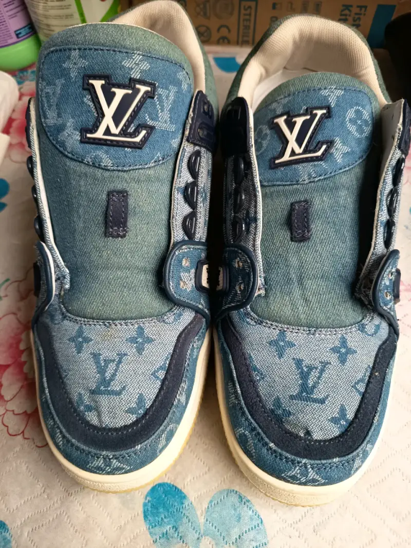 Zapatillas deportivas denim azul Louis Vuitton - 4