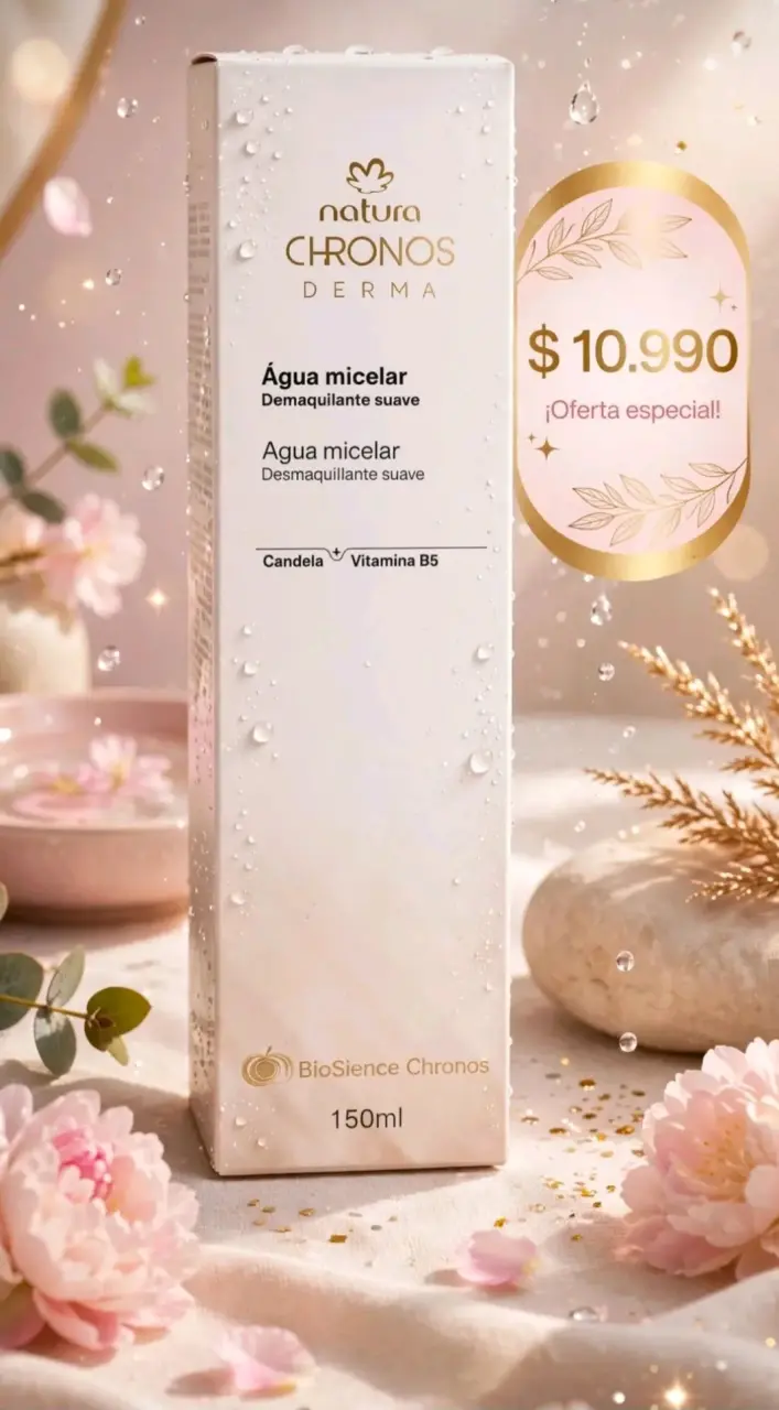 Agua Micelar Natura Chronos Derma 150ml