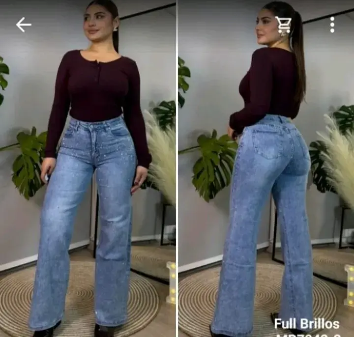 Jeans de mujer con brillos Menina - 1