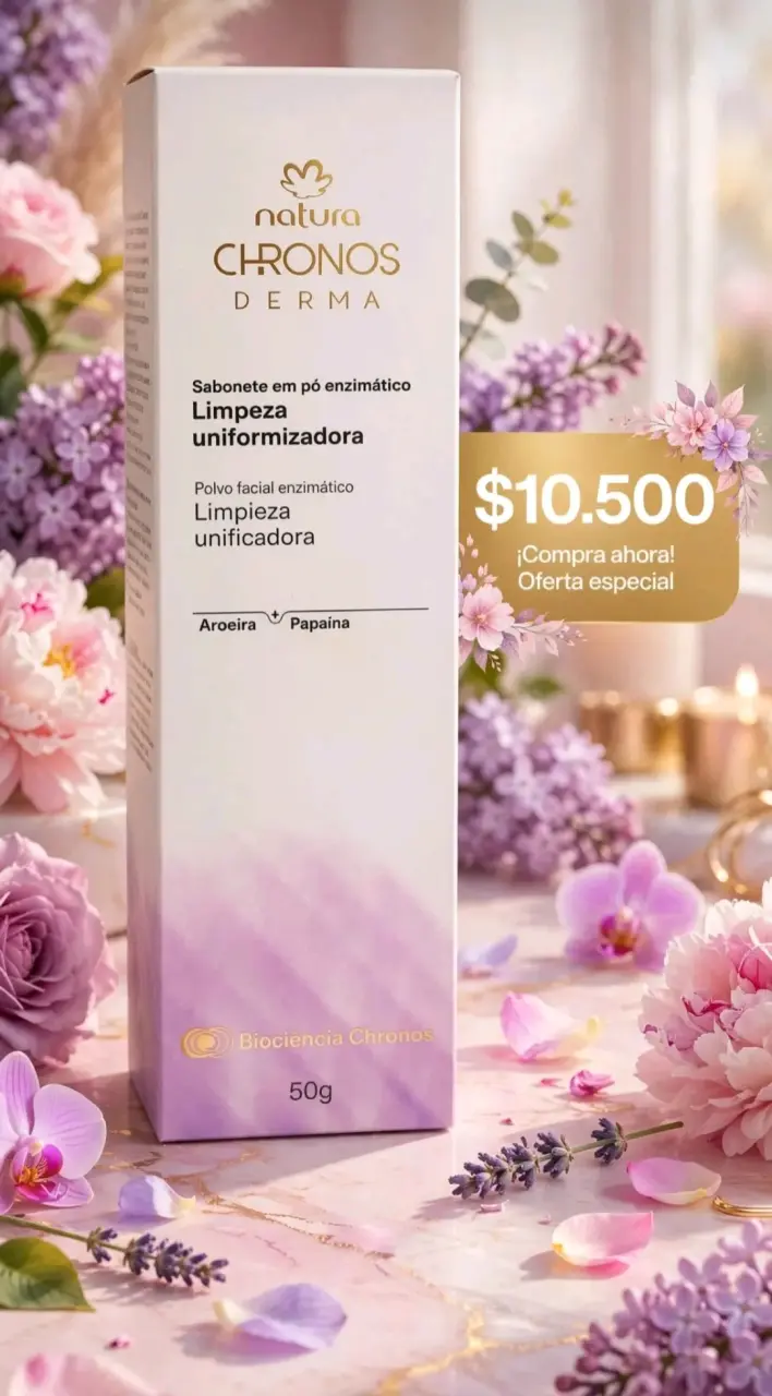 Polvo Facial Enzimático Natura Chronos Derma