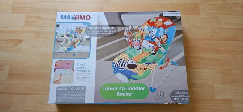 Silla mecedora infantil Massimo con vibración - 1