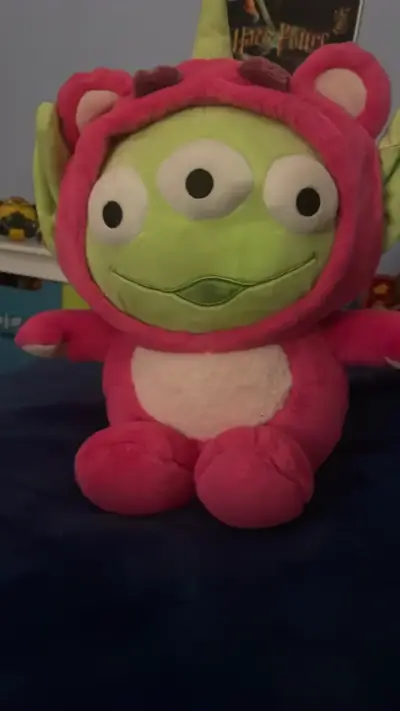 Peluche Alien de Toy Story con disfraz rosa - miniatura 1