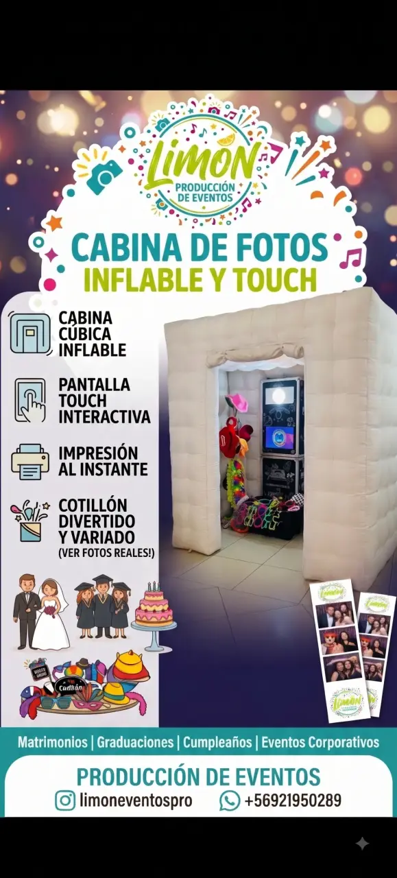 Cabina de Fotos Inflable con Pantalla Touch - 1
