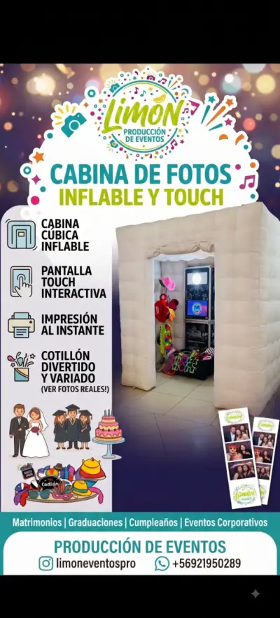 Cabina de Fotos Inflable con Pantalla Touch - miniatura 1