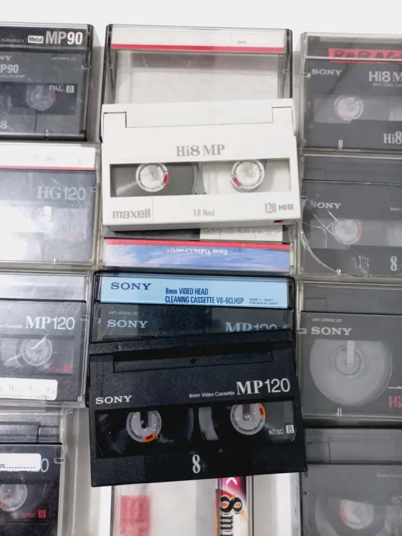 Lote de Cintas de Video 8mm Usadas - 2