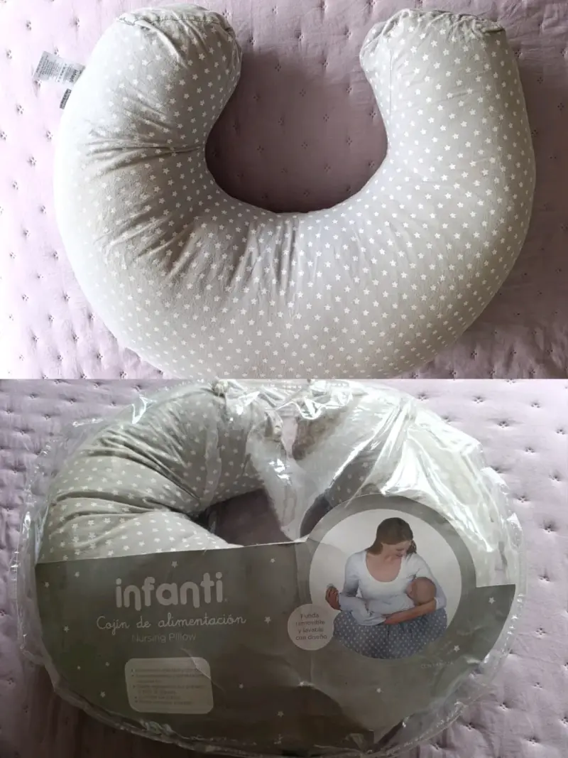 Cojín de lactancia Infanti con funda removible