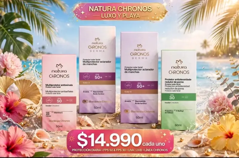 Protector Solar Natura Chronos FPS 50+
