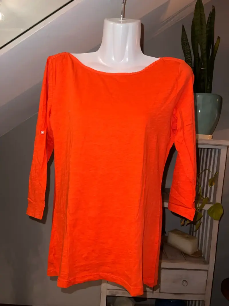 Polera Esprit naranja de manga 3/4 - 1