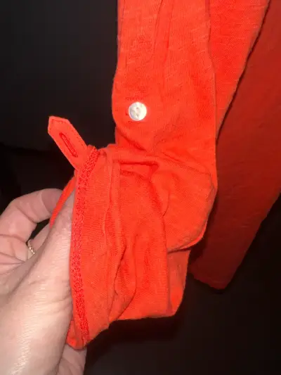 Polera Esprit  naranja de manga 3/4 - miniatura 2