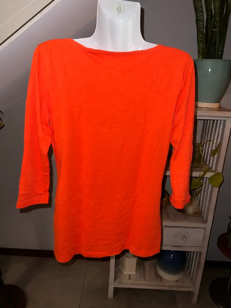 Polera Esprit naranja de manga 3/4 - 3