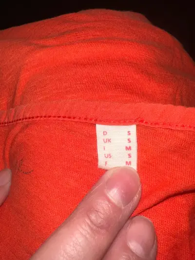 Polera Esprit  naranja de manga 3/4 - miniatura 4