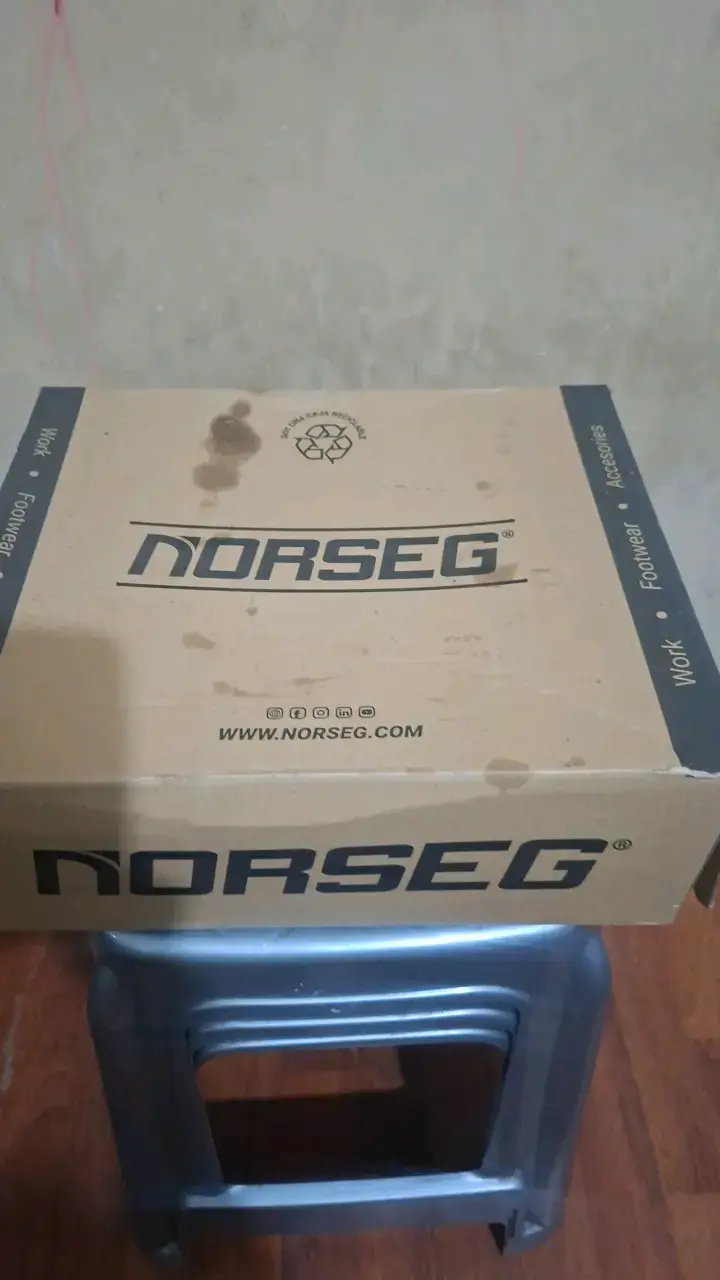 Botas de trabajo Norseg grises con detalles naranjas - 1
