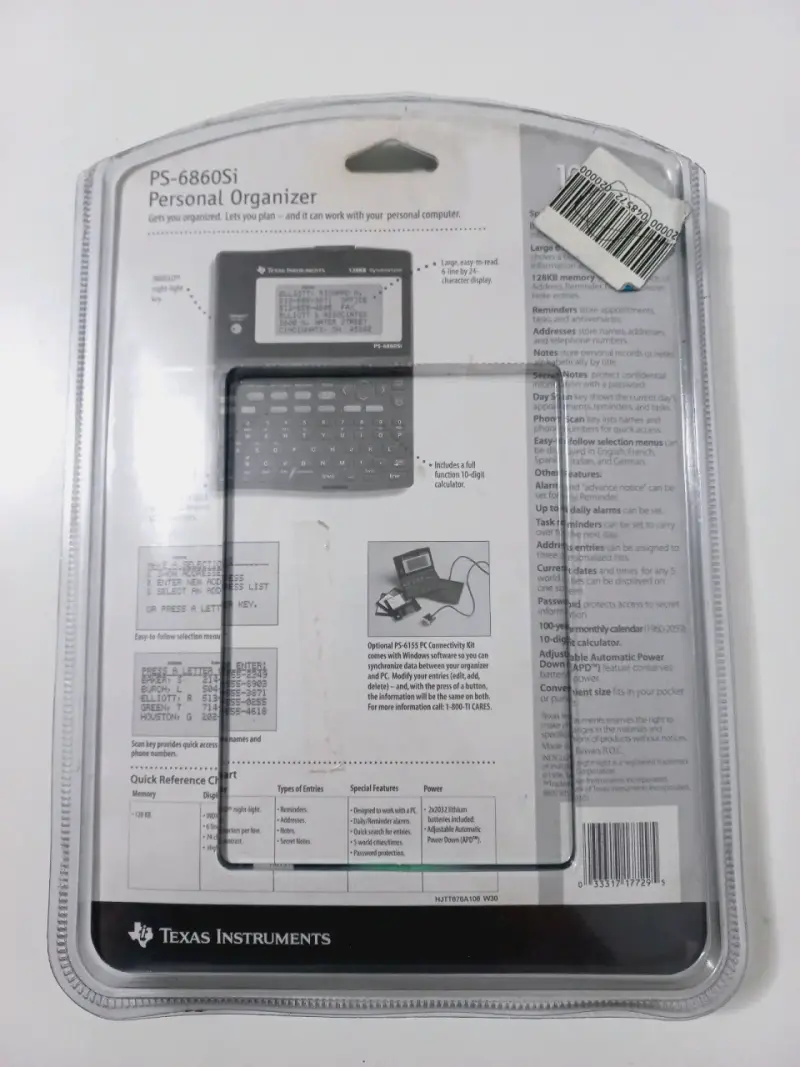 Organizador Personal Texas Instruments PS-6860Si 128KB - 2