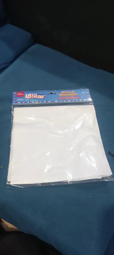 Pañuelo de Competencia Liso 45x45cm Blanco - miniatura 1