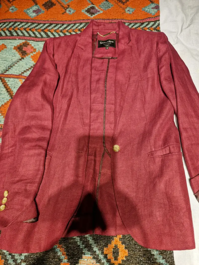 Blazer rojo vino Saville Row para mujer - 1