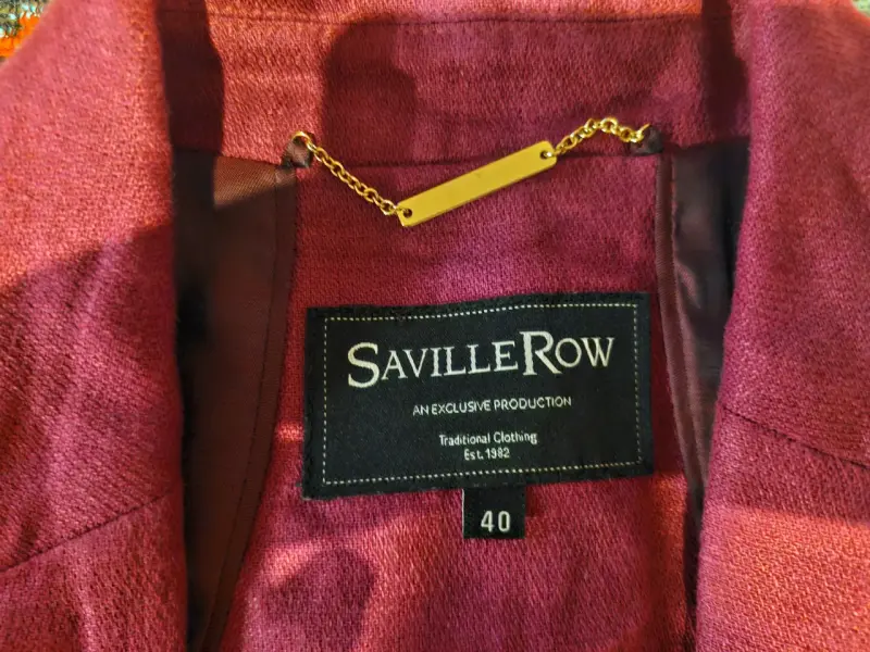 Blazer rojo vino Saville Row para mujer - 2
