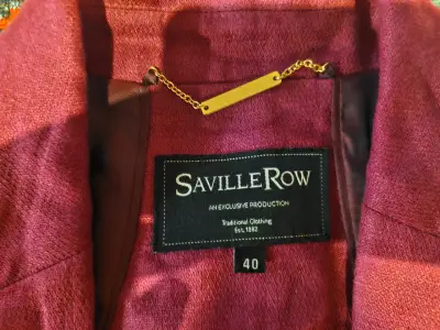 Blazer rojo vino Saville Row para mujer - miniatura 2