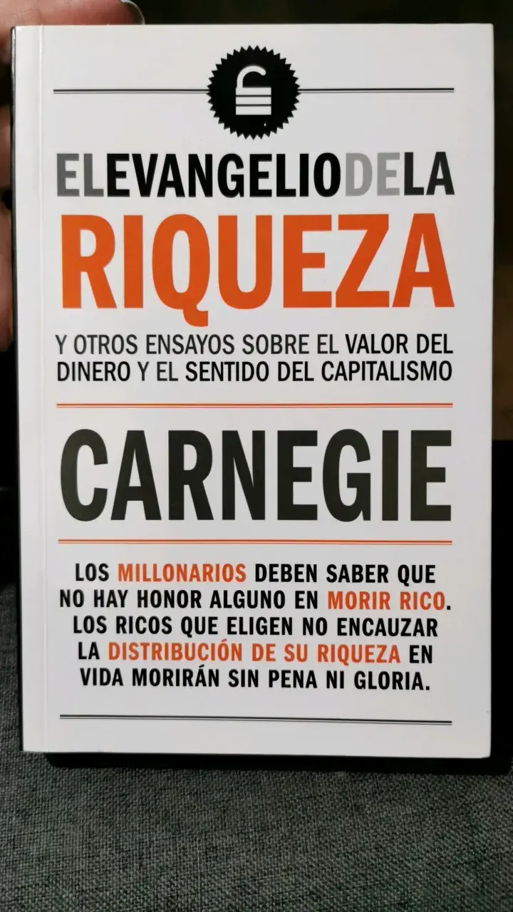 Libro El Evangelio de la Riqueza de Carnegie - 1