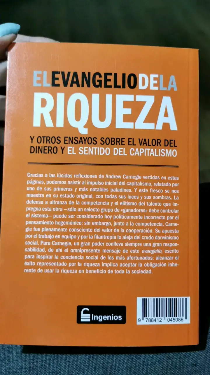 Libro El Evangelio de la Riqueza de Carnegie - 2