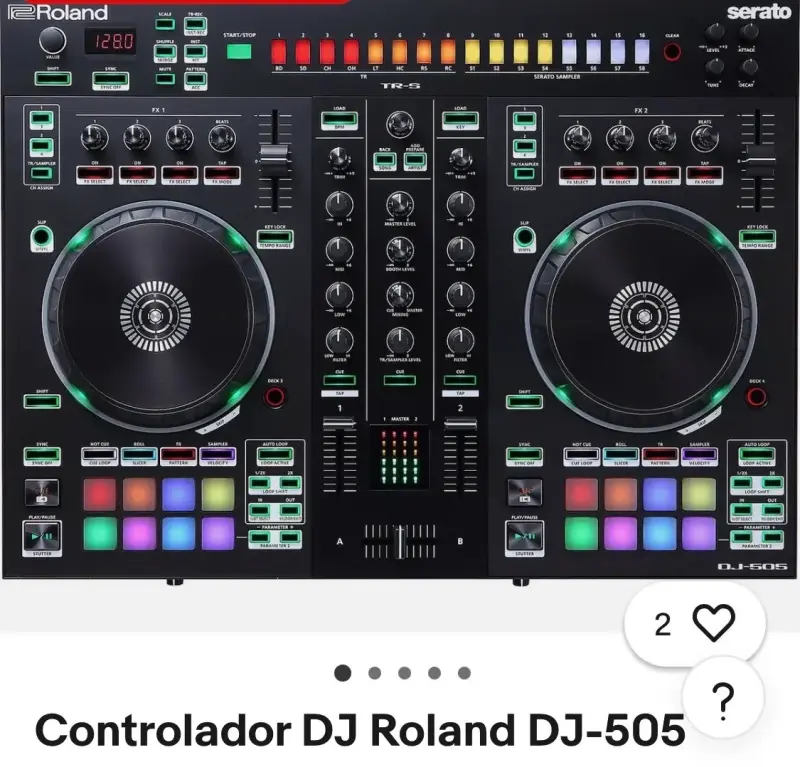 Controlador DJ Roland DJ-505 con Serato - 1