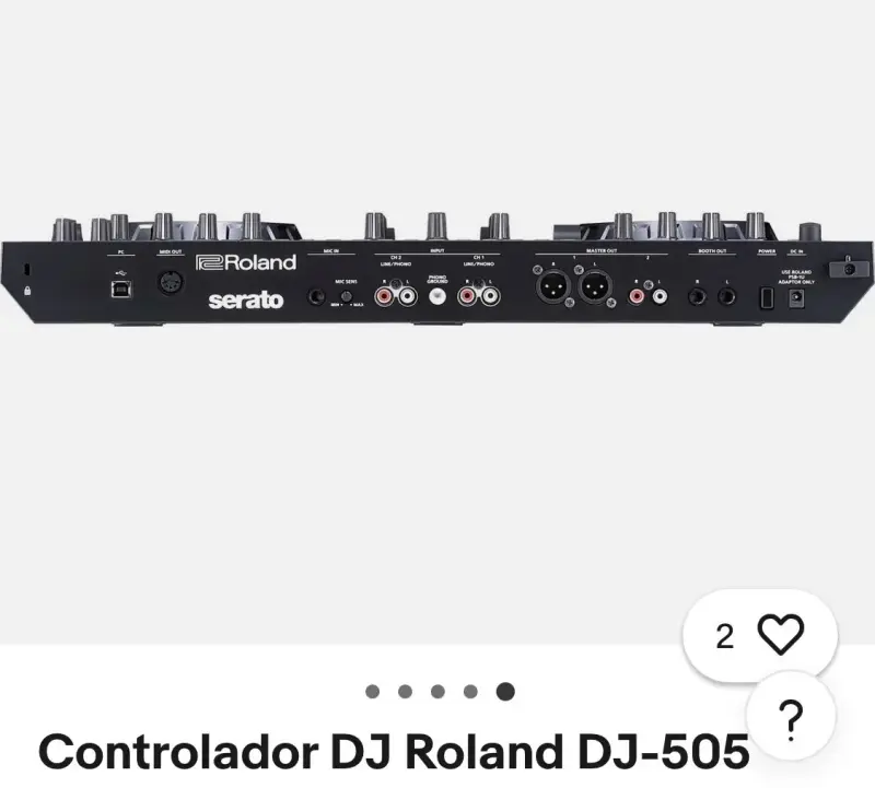 Controlador DJ Roland DJ-505 con Serato - 2