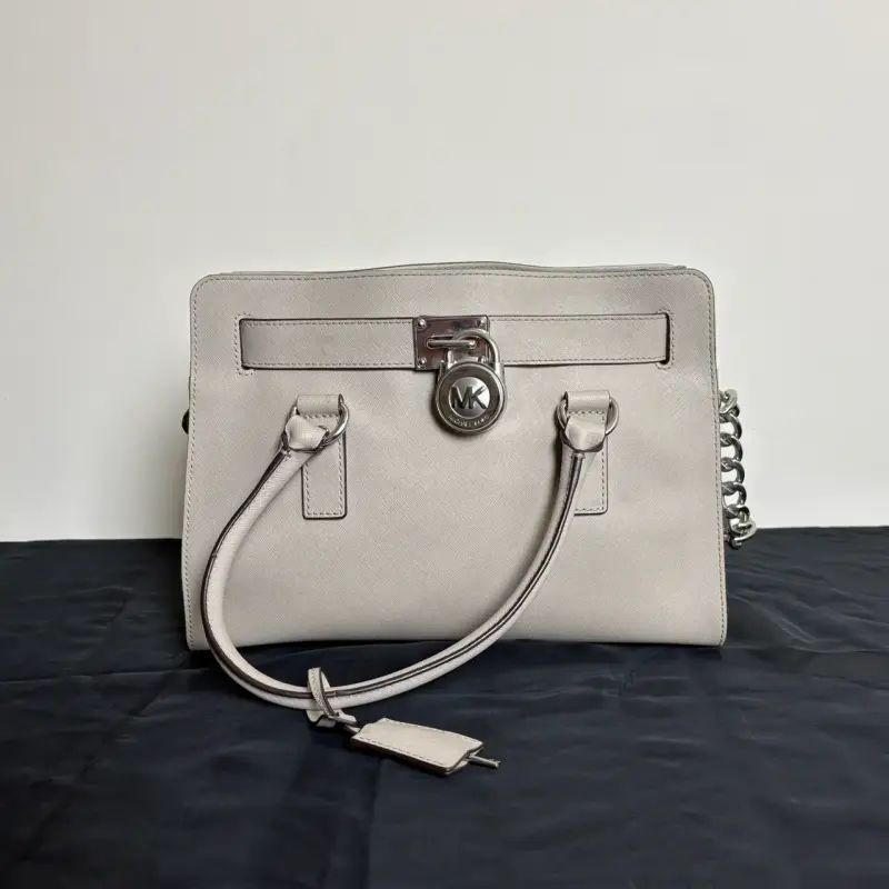 Cartera Michael Kors Hamilton Satchel cuero Saffia - 1