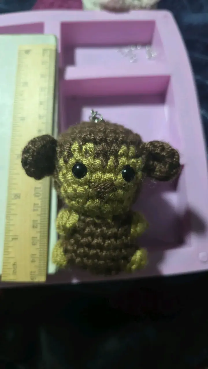 Llavero Amigurumi Hecho a Mano Mono - 1