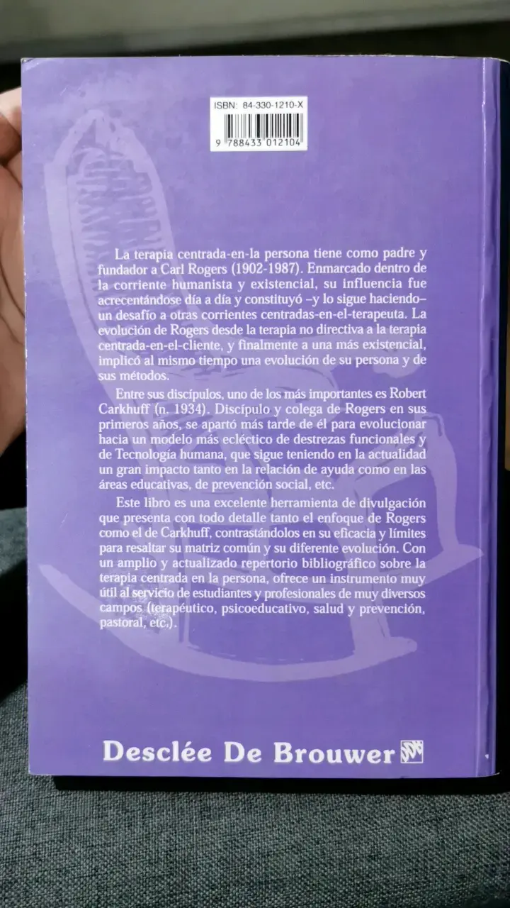 Libro 'La Relación de Ayuda: De Rogers a Carkhuff - 2