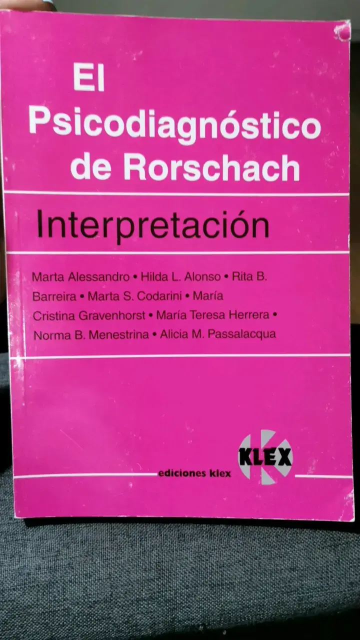 Libro El Psicodiagnóstico de Rorschach Interpretac