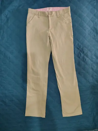 Pantalones beige de vestir. - miniatura 2