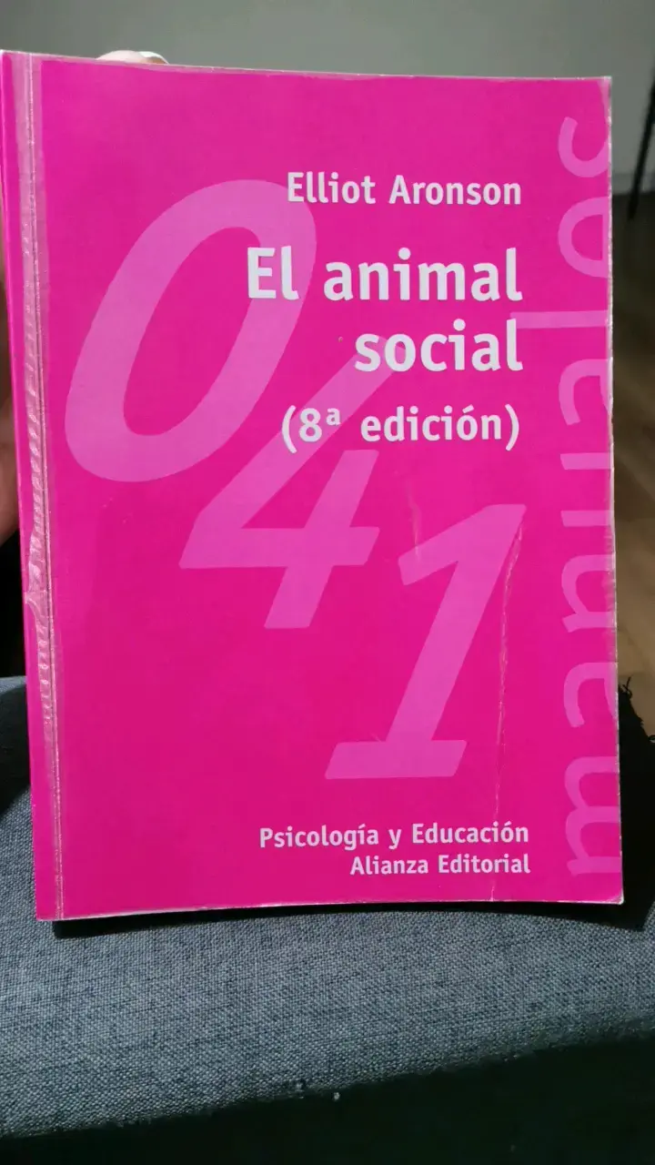 Libro El Animal Social 8ª Edición Elliot Aronson - 1