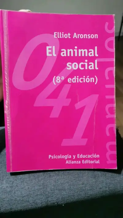 Libro El Animal Social 8ª Edición Elliot Aronson - miniatura 1