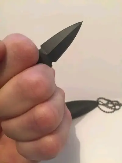 Mini Daga de Puño Táctica + Funda + cadena - miniatura 1