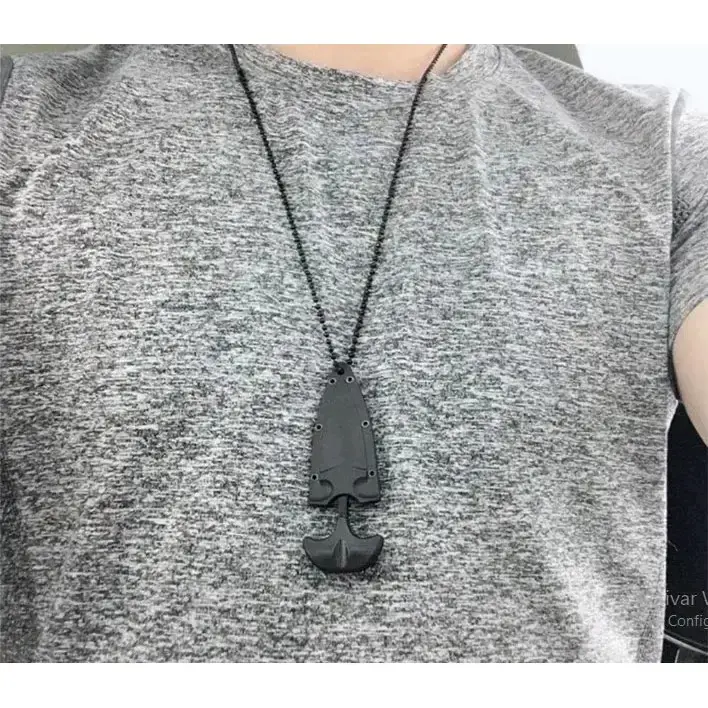 Mini Daga de Puño Táctica + Funda + cadena - 2