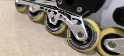 Patines en línea Nitro Pro abs7 negros y verdes - miniatura 5