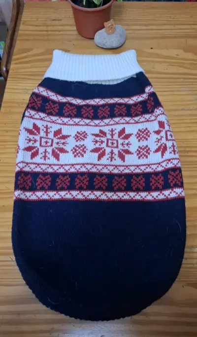 Suéter para perro con diseño navideño - miniatura 1