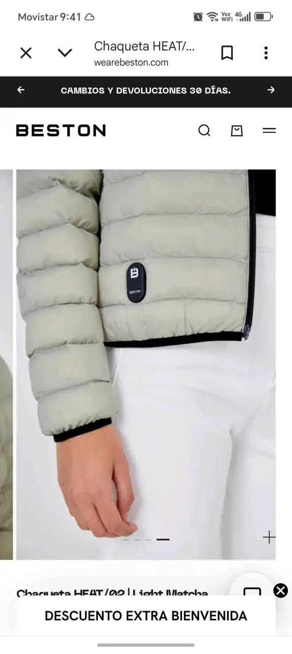 Chaqueta calefactable Beston HEAT/02 Light Matcha - 3