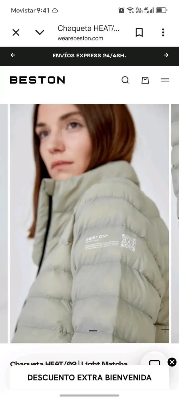 Chaqueta calefactable Beston HEAT/02 Light Matcha - 4