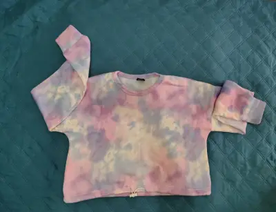 Polerón tie-dye multicolor para niña - miniatura 2