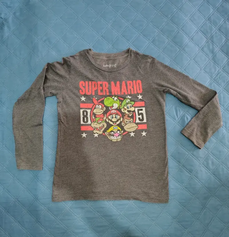 Polera manga larga Super Mario para niños - 1