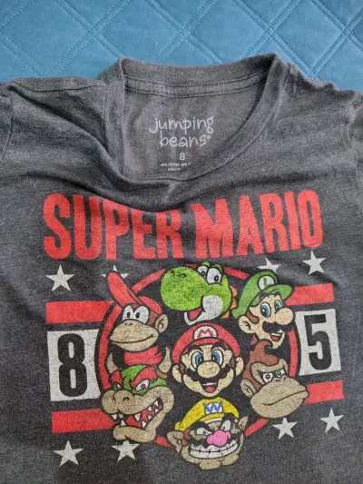 Polera manga larga Super Mario para niños - miniatura 2