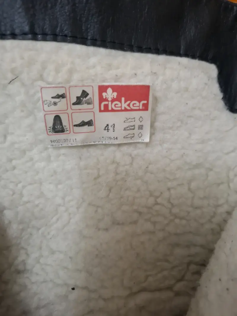 Botas negras de cuero para mujer con tacón - 3