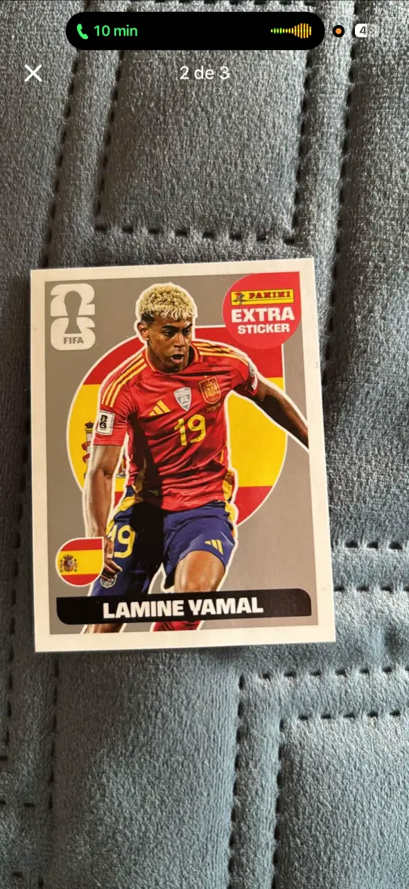 Lámina Panini Extra Sticker Lamine Yamal