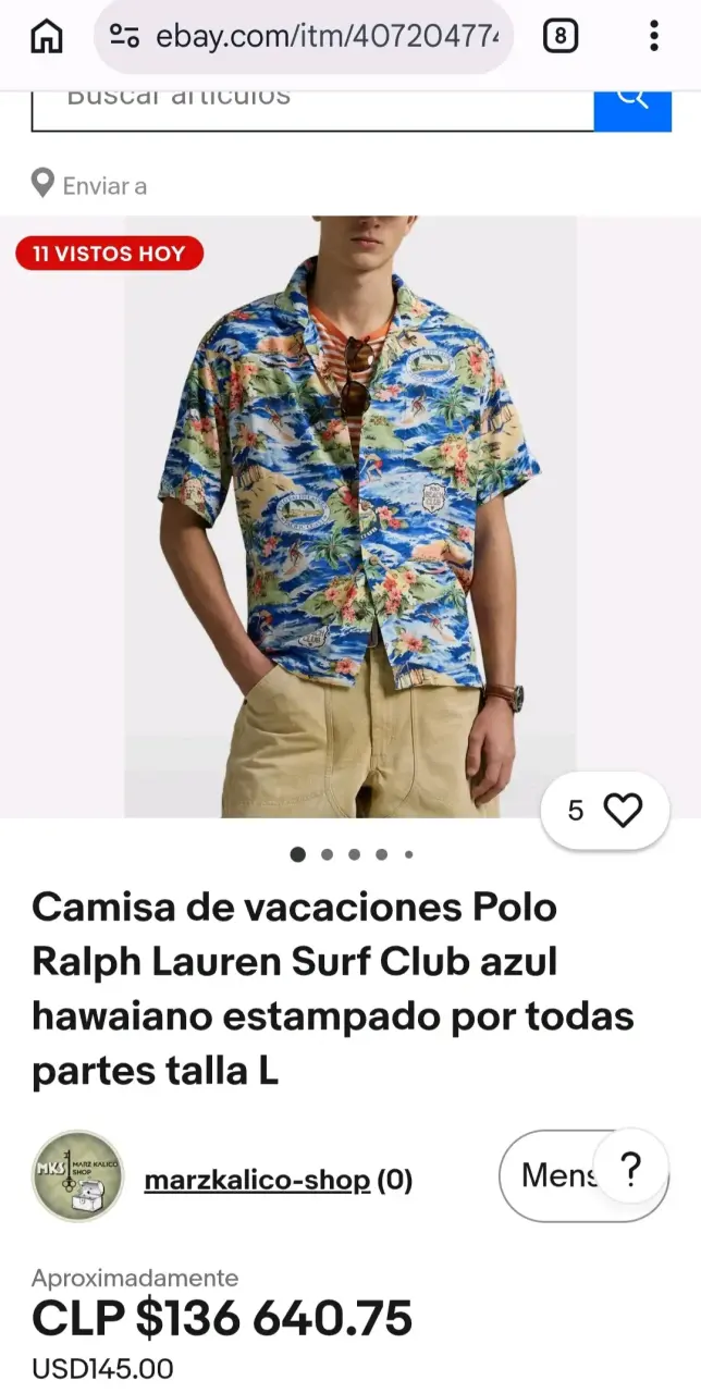 Camisa hawaiana Polo Ralph Lauren estampada - 6