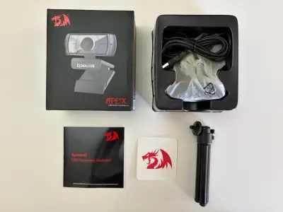 Cámara web Redragon Apex 1080p con trípode - miniatura 6