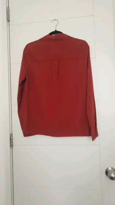 Blusa roja de mujer Nicopoly elegante - miniatura 2