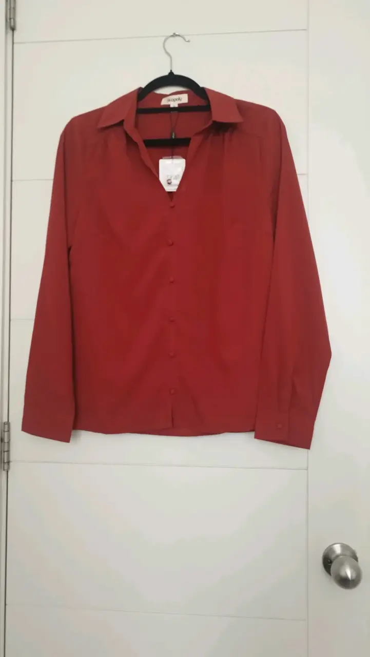 Blusa roja de mujer Nicopoly elegante - 4