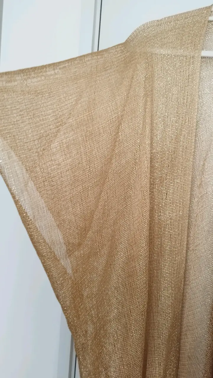 Kimono dorado con flecos elegante - 5