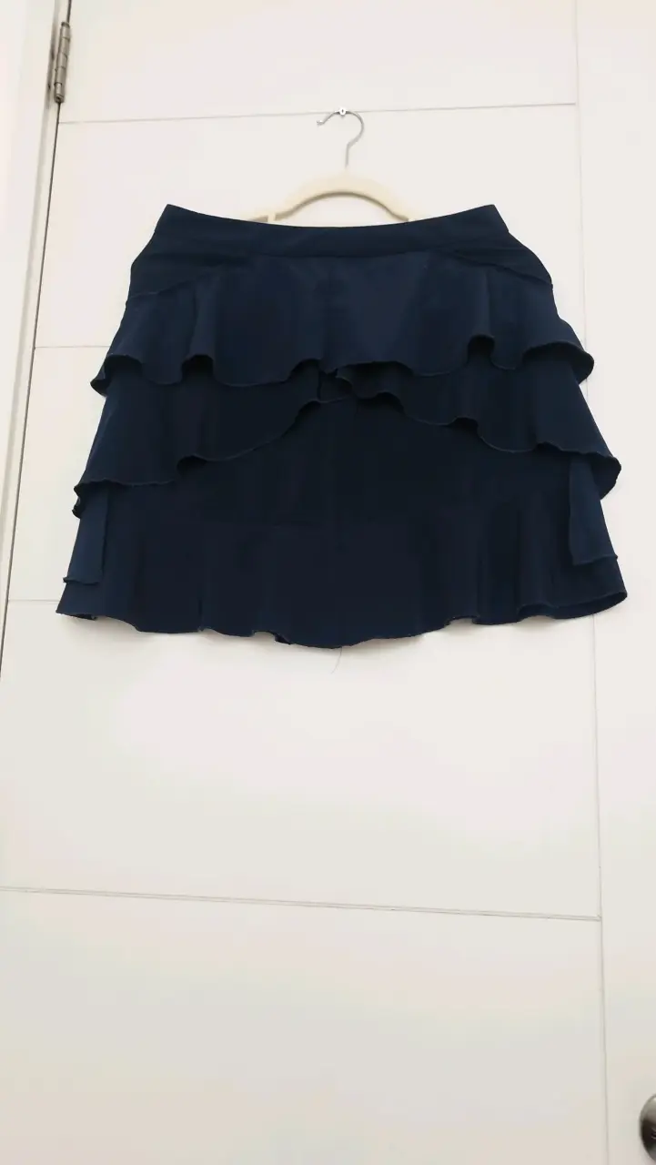 Falda corta azul con volantes H&M - 6