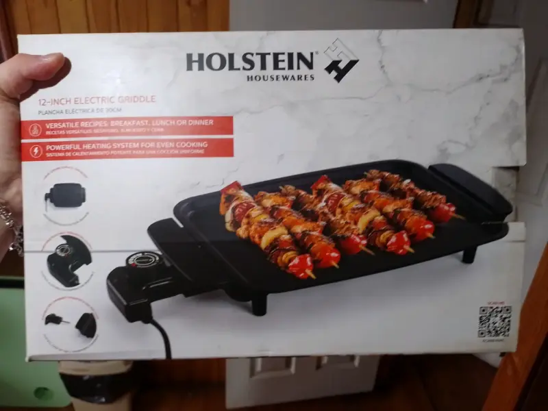 Plancha eléctrica Holstein de 30cm para cocina
